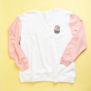 Pusheen Box Winter 2020 Colorblock Crewneck Sweatshirt